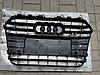 Решітка радіатора Audi A6 C7 (11-14) стиль S6 (стиль 2) чорний глянець, фото 7