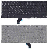 Клавиатура для ноутбука Apple MacBook Pro 13" Retina A1502 (2013, 2014, 2015 года) с подсветкой (Light) Black,