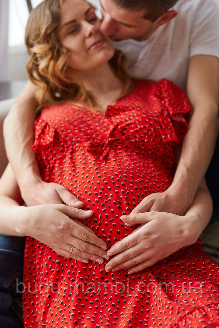 Шикарна літня сукня для вагітних та на виписку Розмір L 50-52 на об'єм грудей 100-112см, фото 1