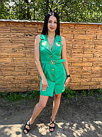 Жіноча зелена сукня сарафан на літо