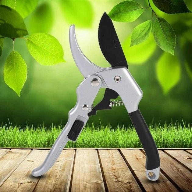 Садові ножиці секатор 200 мм для обрізання дерев рослин винограду, секатор для обрізання, скекатор для саду SS&V