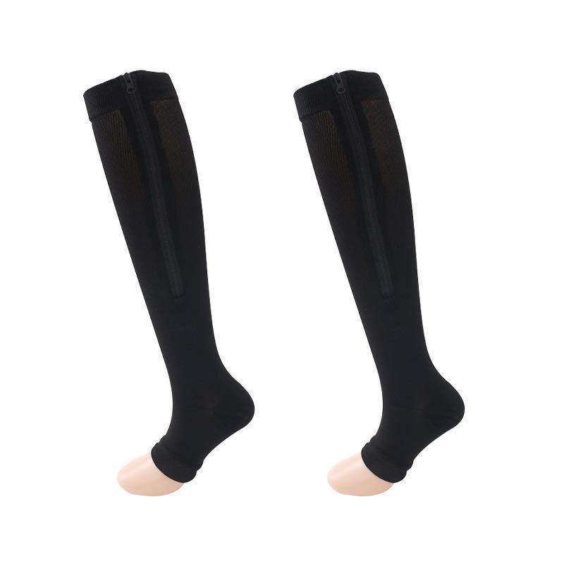 Антиварикозні компресійні гольфи на застібці Compression Socks Black Розмір S\M - фото 3 - id-p1239238835