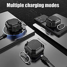 Силіконовий чохол Carbon case для Samsung Galaxy Buds 2 Pro чорний, фото 6