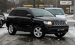 Дефлектори вікон, вітровики Jeep Compass 2006-2017 6шт. (Autoclover/Корея)