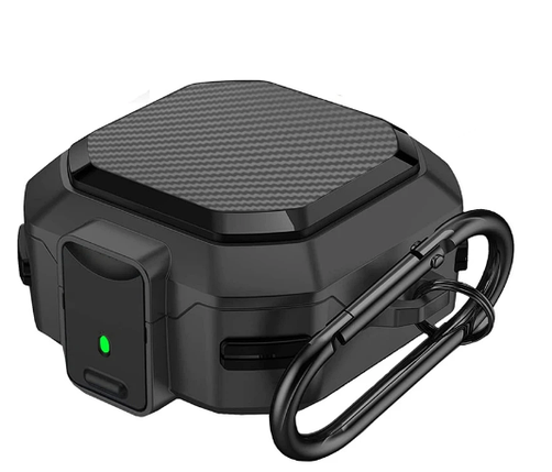 Силіконовий чохол Carbon case для Samsung Galaxy Buds 2 Pro чорний, фото 1