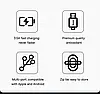 Кабель зарядный Baseus 3-in-1 MicroUSB/Lightning/Type-C Black 1.2 м (CAJY010601), фото 5