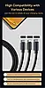Кабель зарядный Baseus 3-in-1 MicroUSB/Lightning/Type-C Black 1.2 м (CAJY010601), фото 6