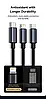 Кабель зарядный Baseus 3-in-1 MicroUSB/Lightning/Type-C Black 1.2 м (CAJY010601), фото 10
