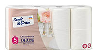 Туалетний папір преміумкласу Sanft&Sicher, 5-шаровий (8 шт. x 125 аркушів)