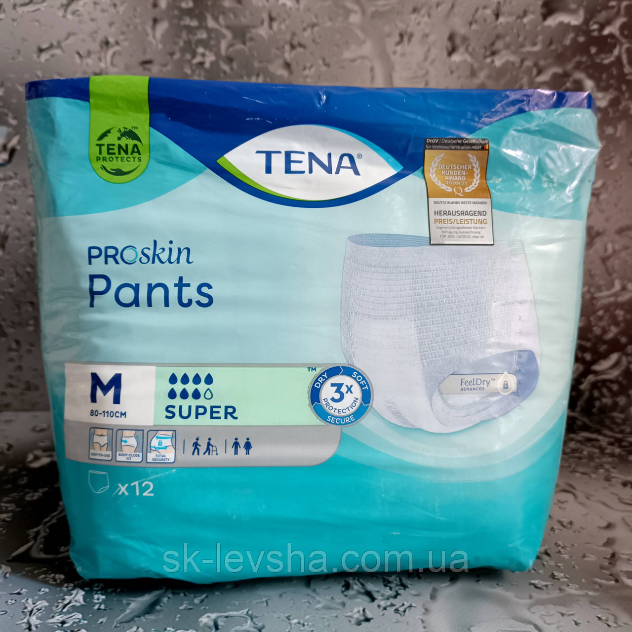 Підгузки для дорослих TENA® PROskin Pants 7 к./ 12 шт. Розмір M (80-110 см.)
