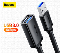 Удлинитель Baseus AirJoy Series USB 3.0 AM / AF 2A штекер - разъём 1М Black (B00631103111-00)