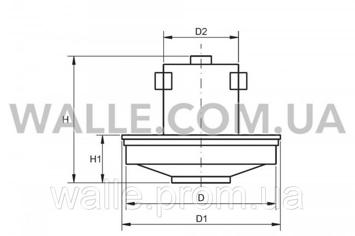 Мотор D=135 H=120 с выступом 1800W Samsung VCM-K70GU DJ31-00067P (ID ...