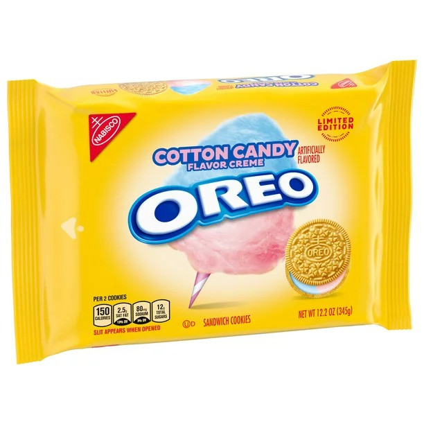Печиво Oreo Cotton Candy зі смаком солодкої вати 345 g, фото 1
