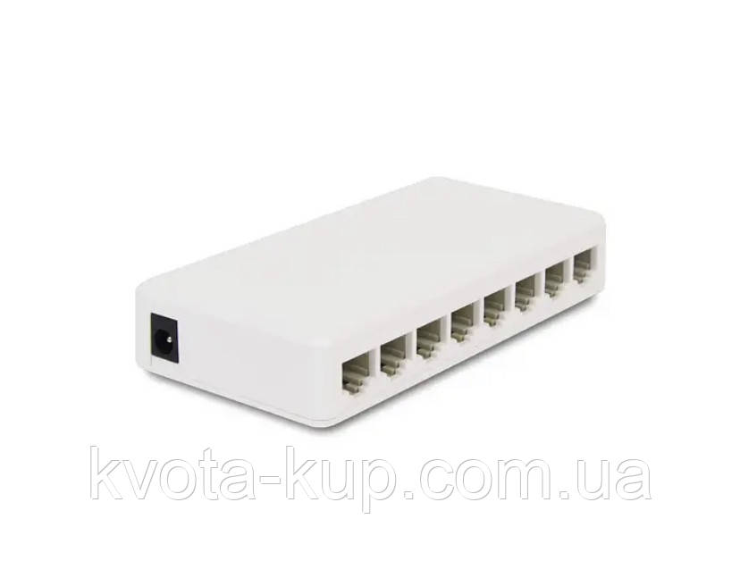Мережевий комутатор на 8 портів 1000 МБіт/с ATIS NS-1008 некерований, фото 1