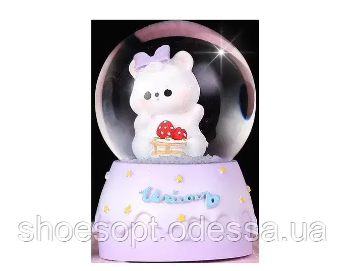 Скляна куля Кошеня з підсвіткою, фото 1