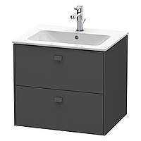 Тумба под умывальник DURAVIT Brioso 62см подвесная серая 158335 BR410104949