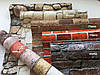 Паперові німецькі еко шпалери 954702, з 3д-виробником стіни з кладкою сірого та червоного цегли, щільний дуплекс, фото 9