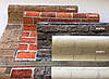 Паперові німецькі еко шпалери 954702, з 3д-виробником стіни з кладкою сірого та червоного цегли, щільний дуплекс, фото 10