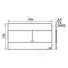 Кнопка зливу для інсталяції OLI подвійна глянцева хром 168634 659044, фото 2