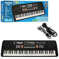 Детский синтезатор BF-630A1, 61 клавиша, микрофон, USB шнур, запись, Demo