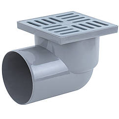 Трап для душу KRONOPLAST 150x150мм сірий TS11500404