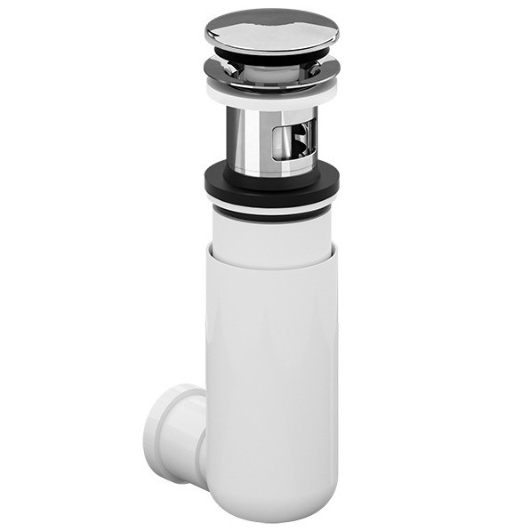 Сифон для умивальнику VILLEROY&BOCH Easy Access колбовий пластик впуск 60-63 мм хром 92198800