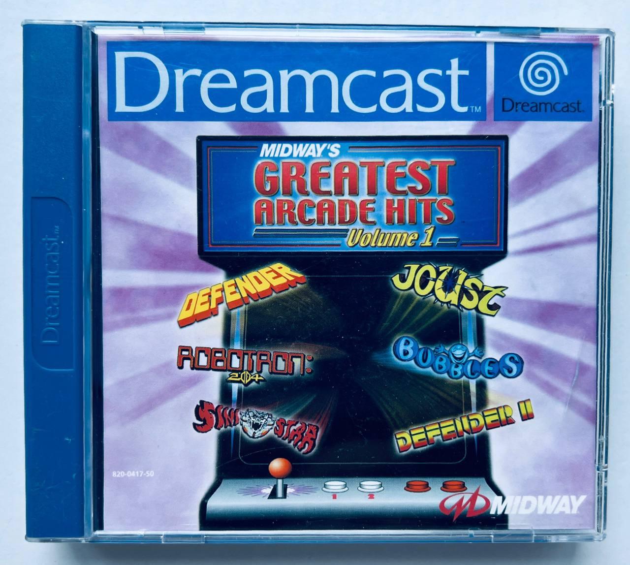 Midway's Greatest Arcade Hits Volume 1, Б/В, англійська версія - диск для SEGA Dreamcast - фото 1 - id-p1885891891