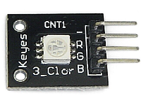 Модуль трехцветного светодиода LED RGB 3.3-5В KY-009