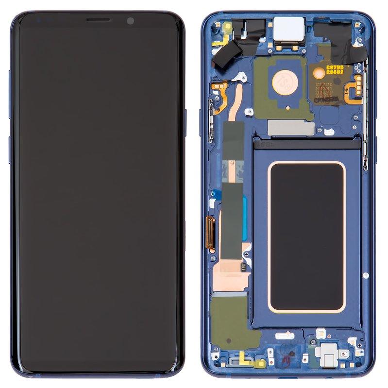 Дисплей для Samsung G965 Galaxy S9 Plus, синій, з рамкою, Original (PRC), кораловий Blue, оригінал, фото 1