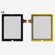 Сенсорний екран для China-Tablet PC 9,7"; Onda VI40; Ritmix RMD-1035, чорний, 240 мм, 50 pin, 187 мм,