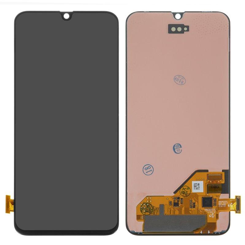 Дисплей для Samsung A405 Galaxy A40, чорний, без рамки, Оригінал (переклеєне скло), фото 1