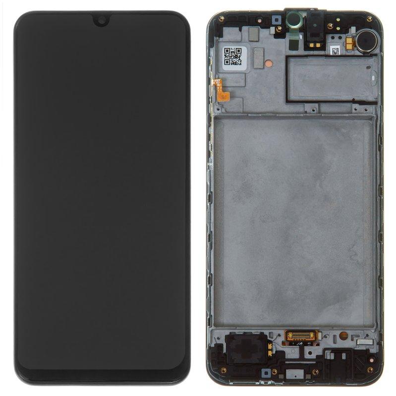 Дисплей для Samsung M215 Galaxy M21, M307 Galaxy M30s, чорний, з рамкою, Original (PRC), фото 1