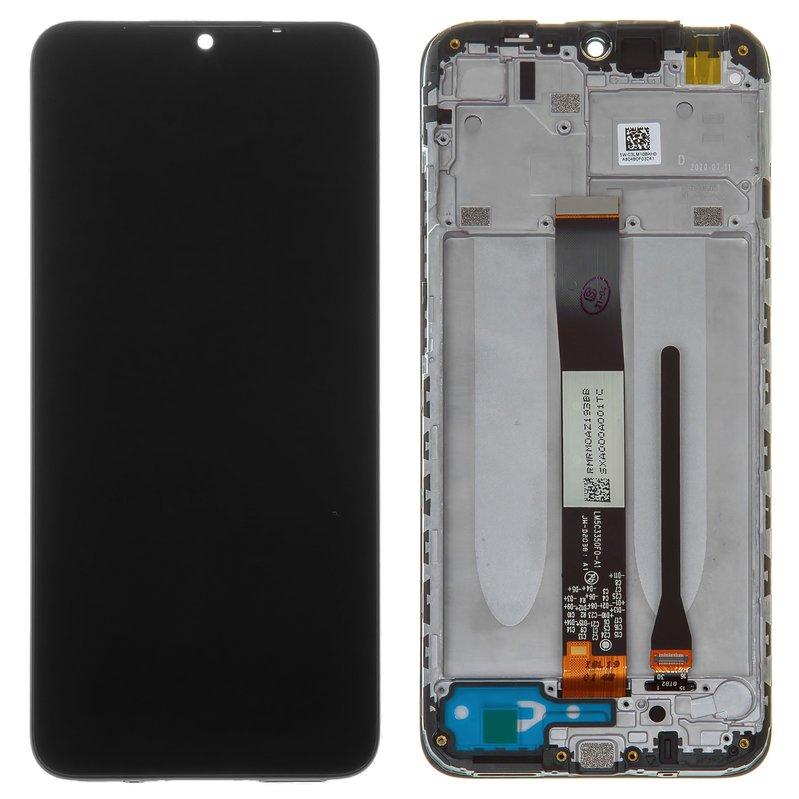 Дисплей для Xiaomi Redmi 9A, Redmi 9AT, Redmi 9C, чорний, з рамкою, Original (PRC), M2006C3LG, M2006C3LI,, фото 1