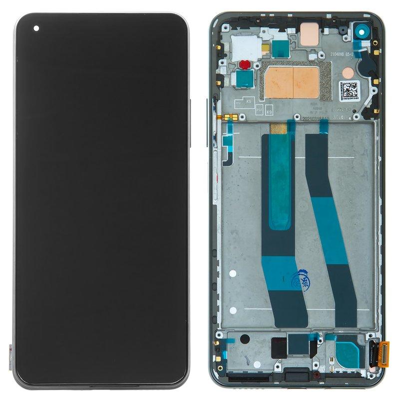 Дисплей для Xiaomi 11 Lite, 11 Lite 5G, чорний, з рамкою, Original (PRC), #WM6556Z21-1, фото 1