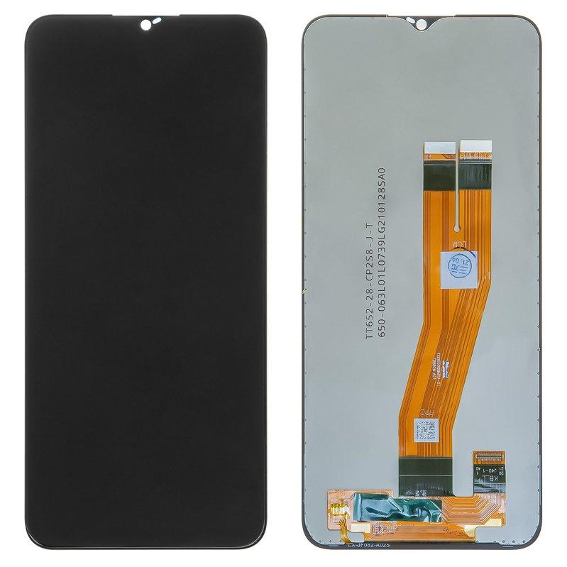 Дисплей Samsung A025F/DS Galaxy A02s, M025 Galaxy M02s, чорний, без рамки, Оригінал (переклеєне скло), с, фото 1