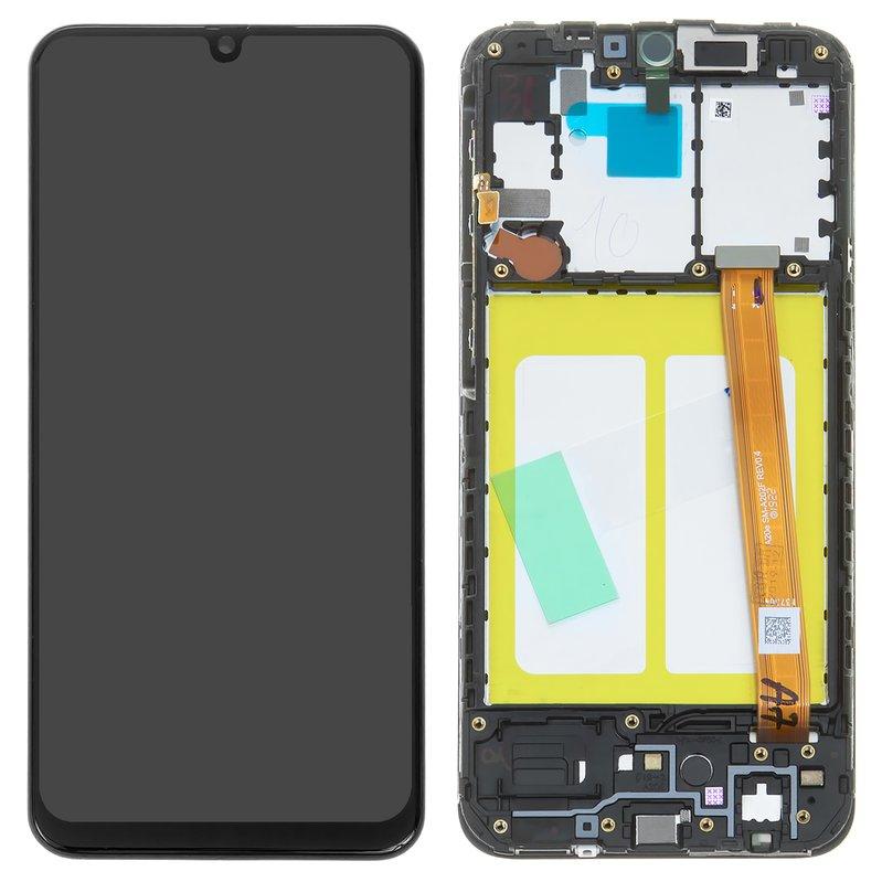 Дисплей для Samsung A202 Galaxy A20e, чорний, з рамкою, Original (PRC), original glass, фото 1