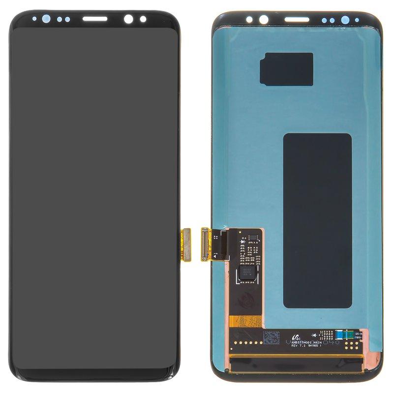 Дисплей для Samsung G950 Galaxy S8, чорний, без рамки, Оригінал (переклеєне скло), фото 1