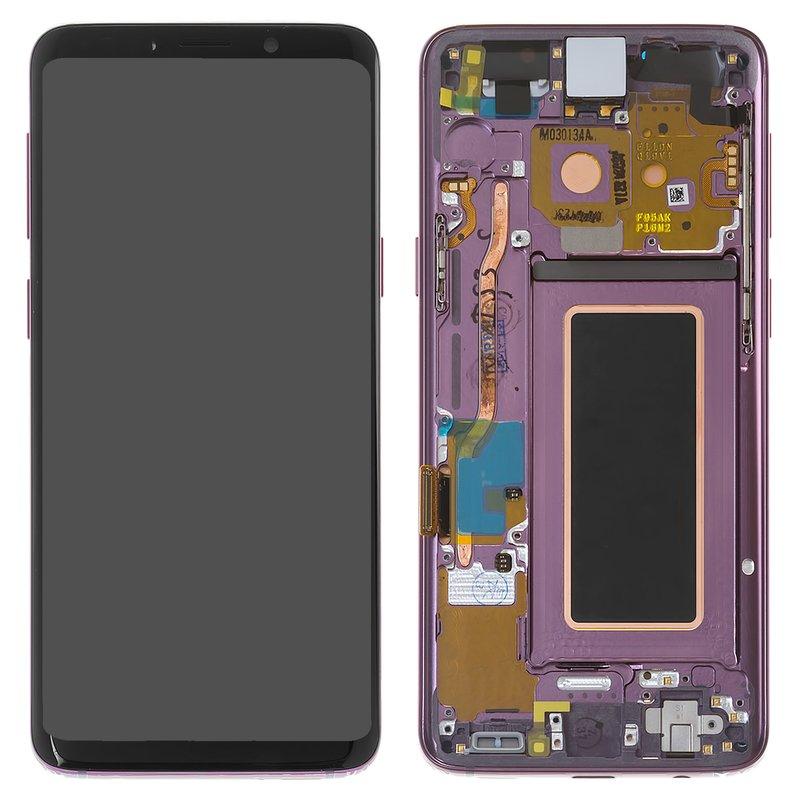 Дисплей Samsung G960 Galaxy S9, фіолетовий, з рамкою, Original (PRC), lilac Purple, original glass, фото 1
