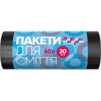 Пакети для сміття Добра Господарочка чорні 60 л 20 шт. (4820086521710), фото 1