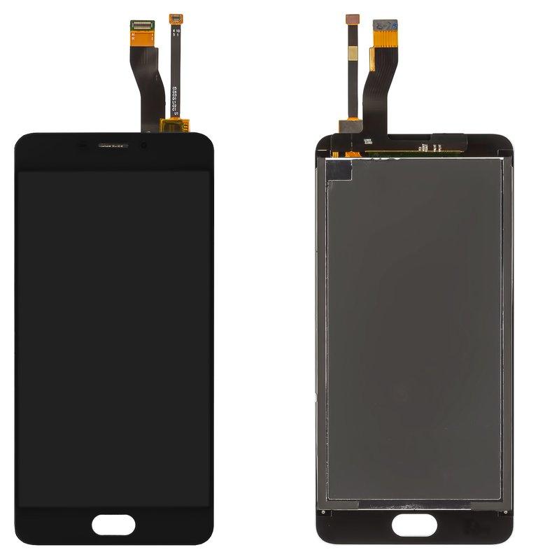 Дисплей для Meizu M5 Note, чорний, без рамки, M621H, M621Q, M621C, M621M, фото 1