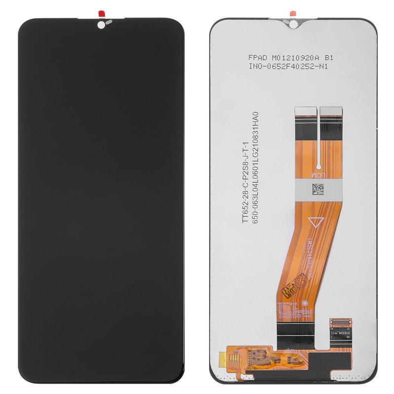 Дисплей для Samsung A037F Galaxy A03s, чорний, без рамки, Original (PRC), з жовтим шлейфом, (160,5x72 mm), фото 1