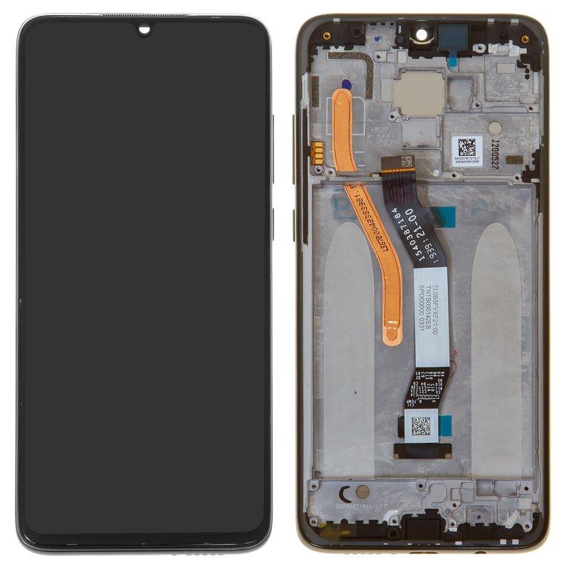 Дисплей для Xiaomi Redmi Note 8 Pro, чорний, з рамкою, Original (PRC), hybrid dual SIM, M1906G7I, M1906G7G, фото 1