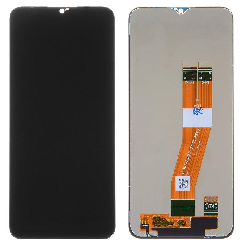 Дисплей для Samsung A025F/DS Galaxy A02s, M025 Galaxy M02s, чорний, без рамки, Original (PRC), з жовтим, фото 1