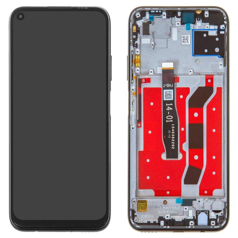 Дисплей Huawei Nova 6 SE, Nova 7i, P40 Lite, чорний, версія 4G, з рамкою, Original (PRC),, фото 1