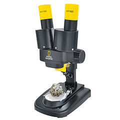 Мікроскоп стереоскопічний бінокулярний для ремонту електроніки National Geographic Stereo 20x (9119000)