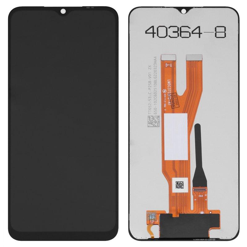 Дисплей для Samsung A032 Galaxy A03 Core, чорний, без рамки, Оригінал (переклеєне скло), фото 1