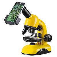 Оптический микроскоп учебный школьный с адаптером для смартфона National Geographic Biolux 40x-800x (9039500)