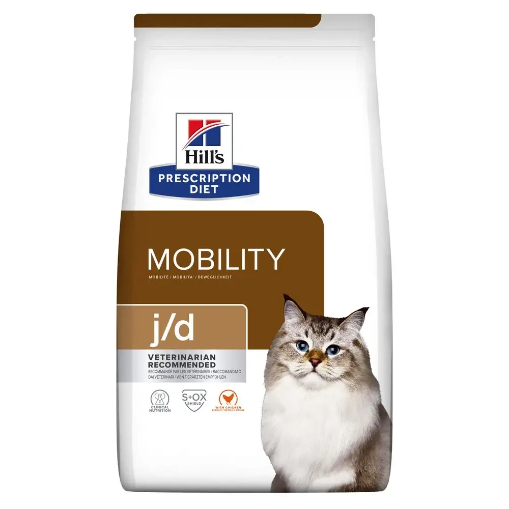 Лечебный корм для кошек Hill's Prescription Diet Feline j/d для снижение боли и воспаления при остеоартр 3 кг - фото 1 - id-p1885911083