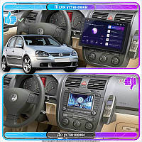Al Штатная магнитола в машину для Volkswagen Golf V 2003-2009 экран 10" 2/32Gb Wi-Fi GPS Base