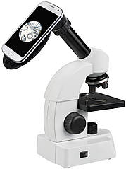 Оптичний мікроскоп шкільний із набором для досліджень і адаптером для смартфона Bresser Junior 40x-640x